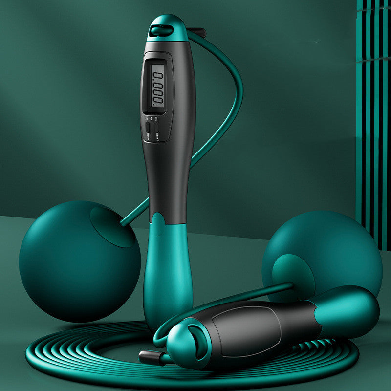 Cordless Skipping Rope With Counter Dual-purpose Weight-bearing Ball Student Sports Intelligent Skipping Rope